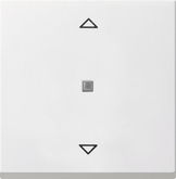 Gira КОМПЛЕКТУЮЩИЕ Наклад упр жалюзи System 55 глянцевый белый 6396₽