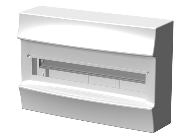 

Abb LUC Бокс настенный Mistral41 18М без двери(без клемм), Белый, Mistral41