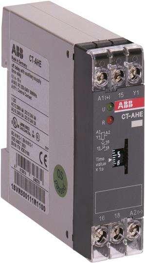 

Abb SST Реле времени CT-AHE (задержка на отключ.) 220-240B AC (временной диапазон 0.1..10с.) 1ПК