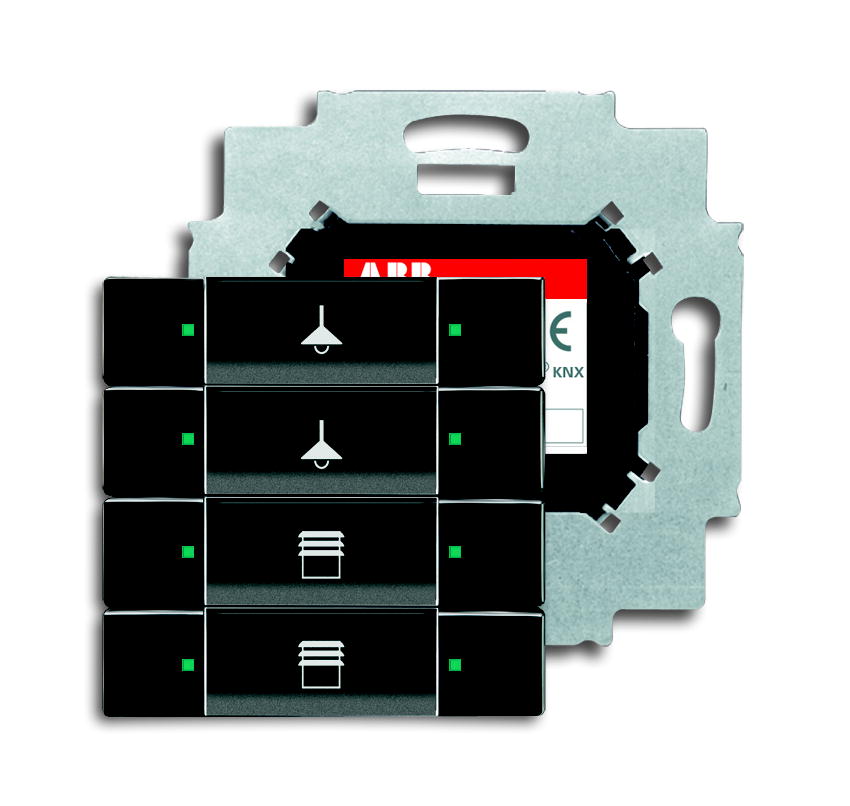 

Abb EIB 6127/01-81-500 Сенсор 4-клавишный с коплером в комплекте, антрацит, EIB