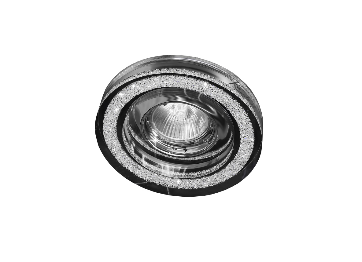 

Donolux встраиваемый светильник круглый Brillare хром Crystal (N1510) D120 – H80 - мм, лампа MR16 G, Downlight