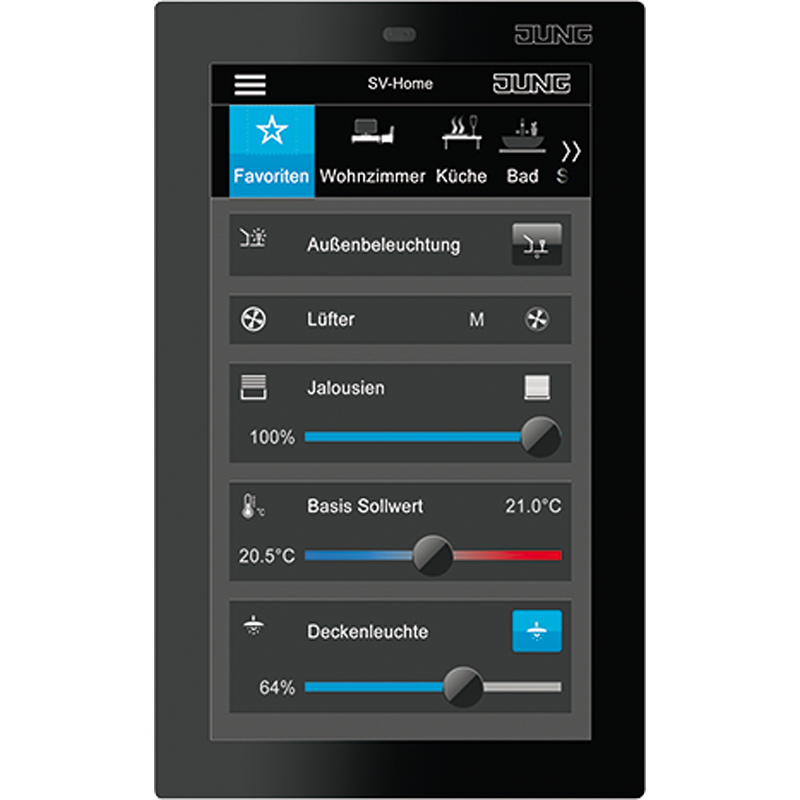 Smart control. Jung Smart Control 5. Jung KNX Smart панель 8. Jung SV-S-SC 5 SW. KNX панель управления.