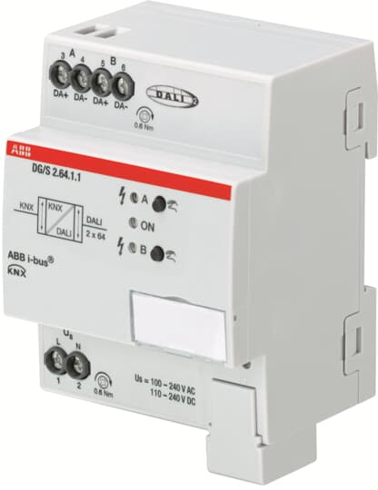 Abb EIB  DG/S2.64.1.1 Контроллер освещения DALI, Standart, 2 линии