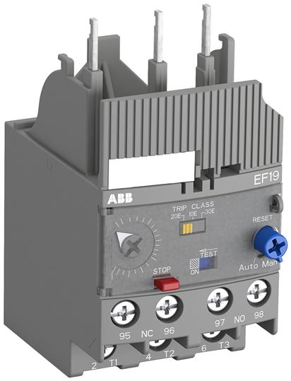 

Abb SST Реле перегрузки электронное EF19-6.3 диапазон уставки 1,9…6,3А для контакторов AF09-AF38, к