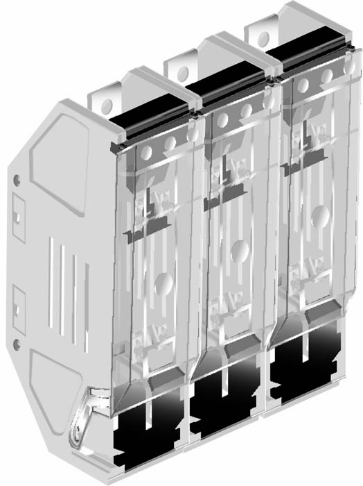 

Abb SGC Держатель предохранителей OFAX4AS31 3-полюсный до 1250, IP20, по полюсное открывание