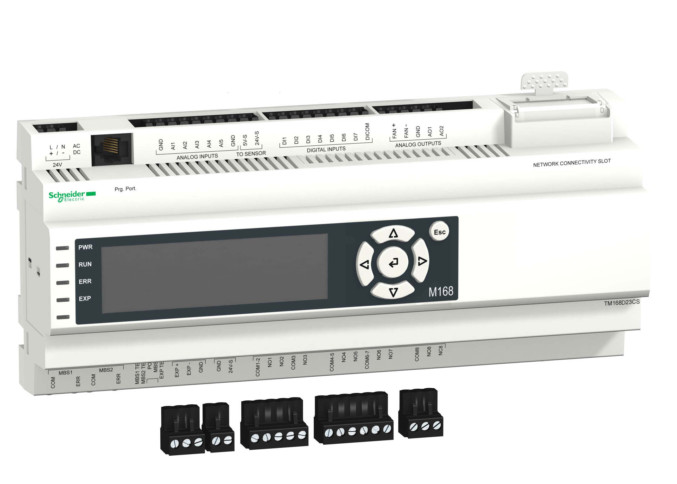 

SE ПЛК с дисплеем 23 вх/вых, Modbus, слот для модуля связи BACnet, Solution