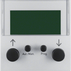 

Berker Таймер RolloTec "Easy" с дисплеем, S.1/B.3/B.7, цвет: алюминиевый, матовый