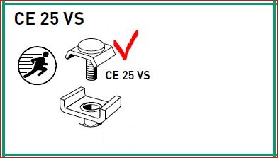 Cablofil Шайба с винтом М6 CE25VS EZ, упаковка 50 шт., цена за упаковку