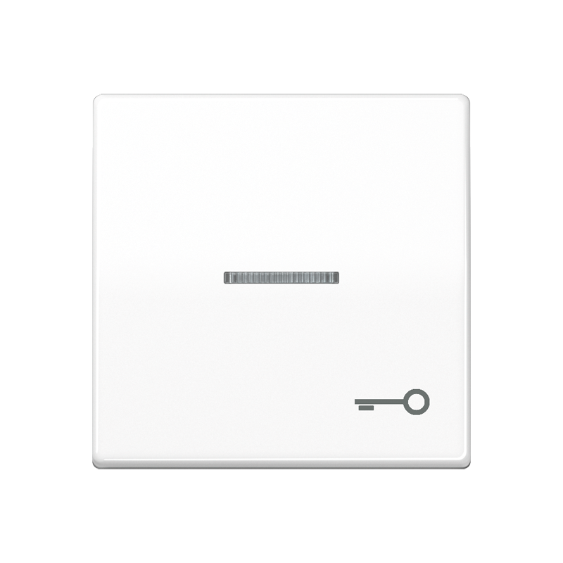 

Клавиша для выключателя с окошком для подсветки и символом "замок"; белая AS591KO5TWW Jung, Белый