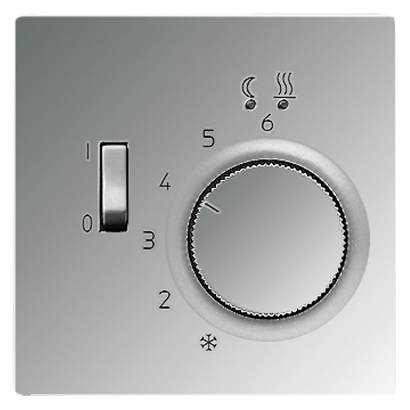 

Крышка для регулятора подогрева пола; полированный хром GCRFTR231PL Jung