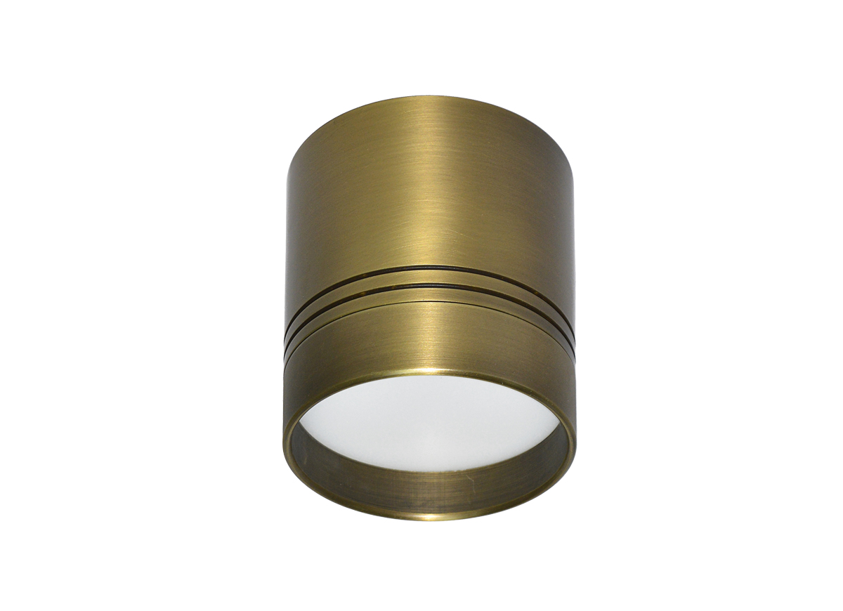 Donolux Barell Светодиодный светильник накладной АС165-240В 7W 3000K 613 LM 90 D68 H100 Цвет-бронз 1063₽