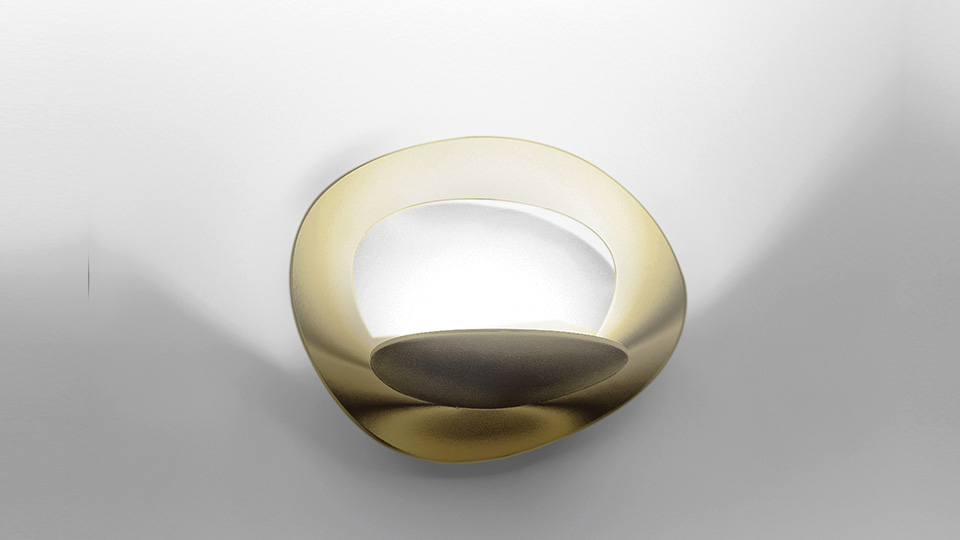 

Artemide Decorative Бра PIRCE MICRO PARETE 14,8*16*22cm, LED 29W 3000K, 2494 lm, золотой окрас