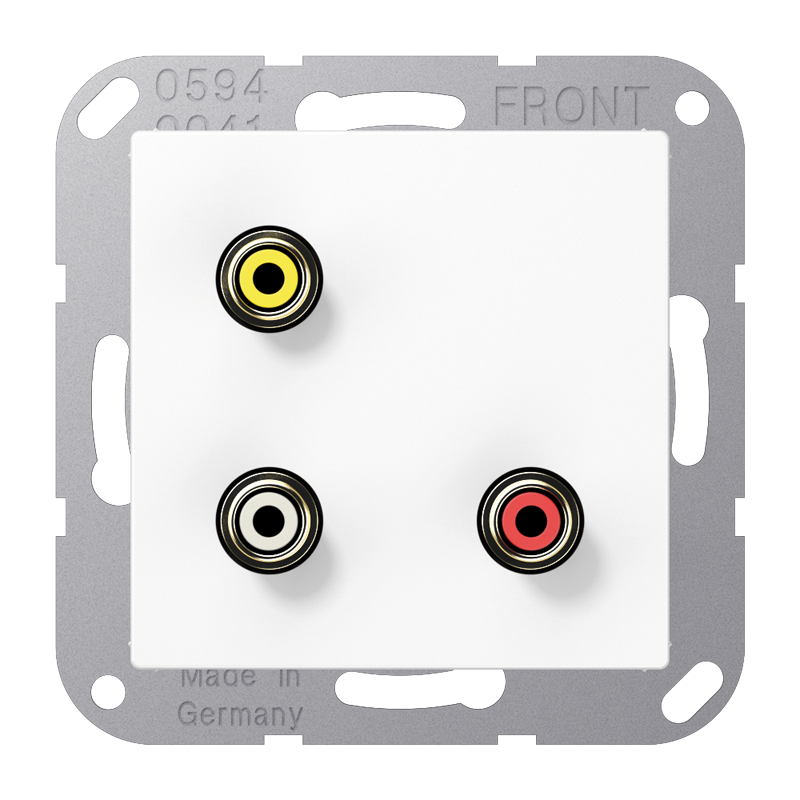 

2x Cinch Audio (RCA) / Composite Video MAA1031WW Jung, Белый