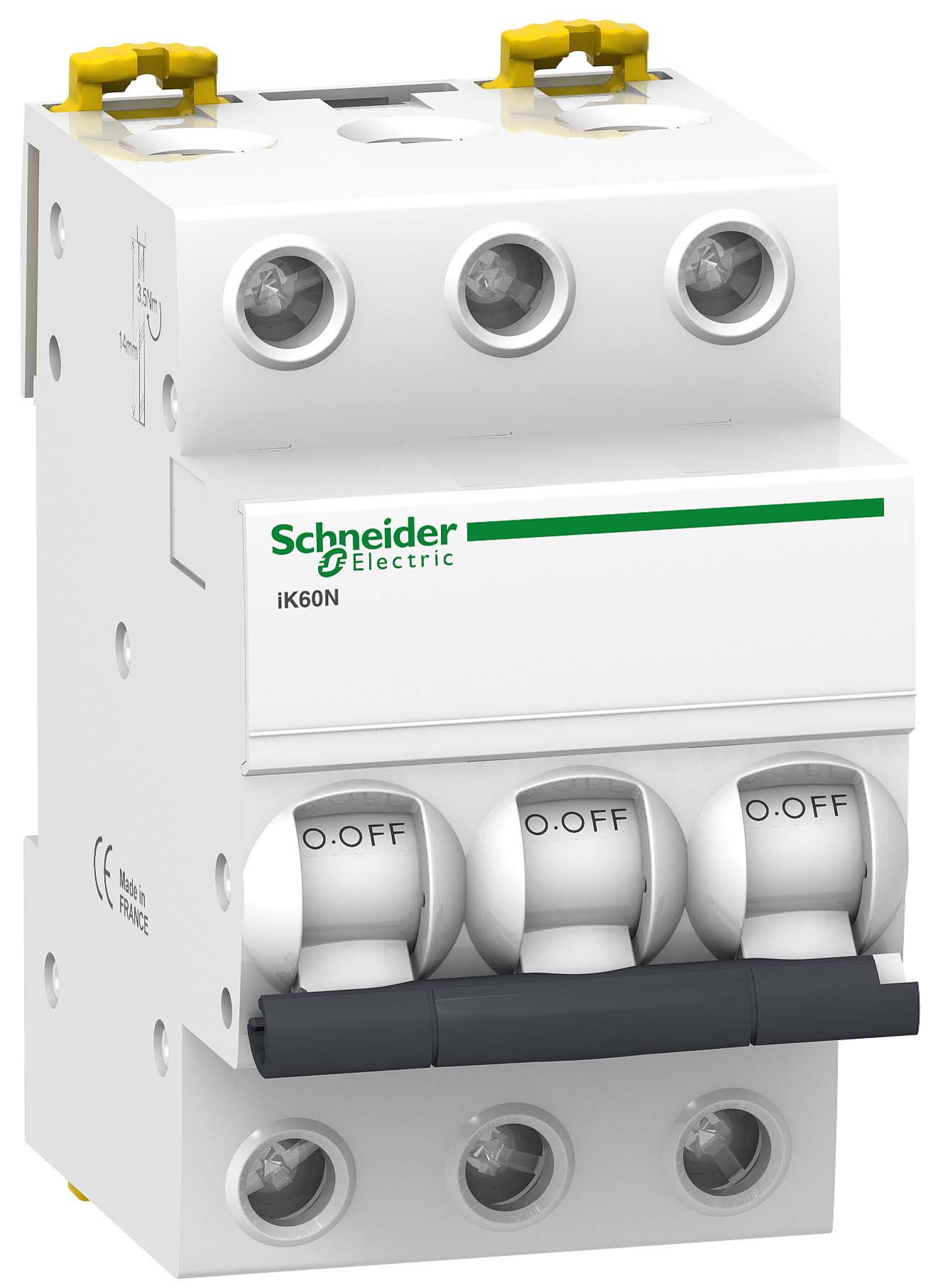 Автоматический выключатель Schneider Electric Acti9 iK60N 3 полюса 13A тип C 6kA