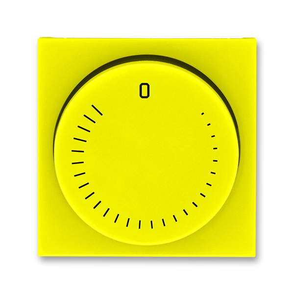 

ABB Levit жёлтый / дымчатый чёрный Накладка для мех-ма регулировки скорости вращения вентилятора, Levit