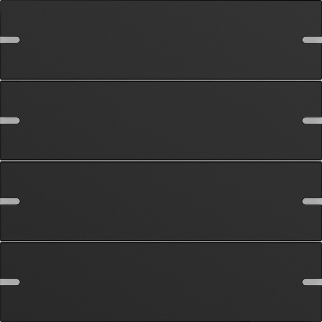 

Gira Клавиша 4-ная для сенс. выкл.Gira 4 KNX, Черный, System 55