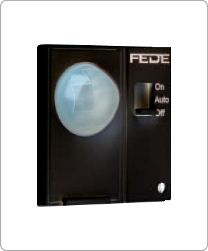 Датчик движения б/н Н=1.10 м Комфорт 40-800Вт (лн+эл.тр.) FEDE Fede, высота установки 1.10 м, без нейтрали, черный
