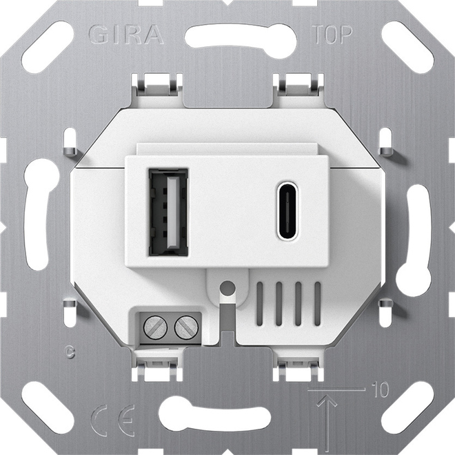 

Gira Вставка для USB электропитания 2-местн. A-C