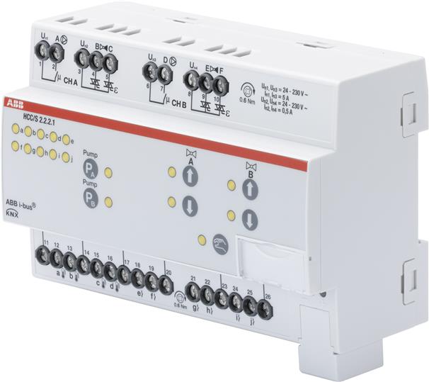 

Abb EIB HCC/S2.2.2.1 Контроллер распределительного узла, с 3х точечным управлением, 2х канальный, с, EIB