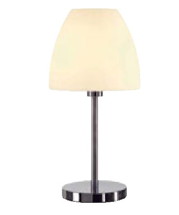 Marbel RIOTTE BIG светильник настольный для лампы Е27 60Вт макс., хром/ стекло белое