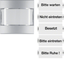 

Berker Накладка информационного светового сигнала с 5 надписями, S.1/B.3/B.7, цвет: алюминиевый, матовый