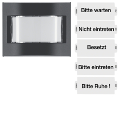 

Berker Накладка информационного светового сигнала с 5 надписями, K.1, цвет: антрацитовый, матовый