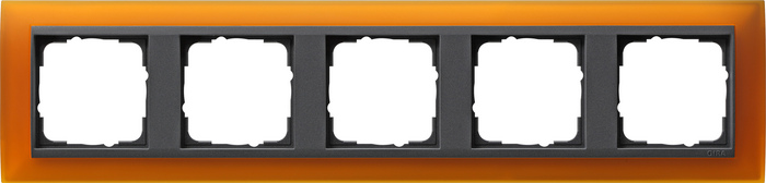 Рамка Gira Event на 5 постов универсальная янтарныйантрацит 7144₽