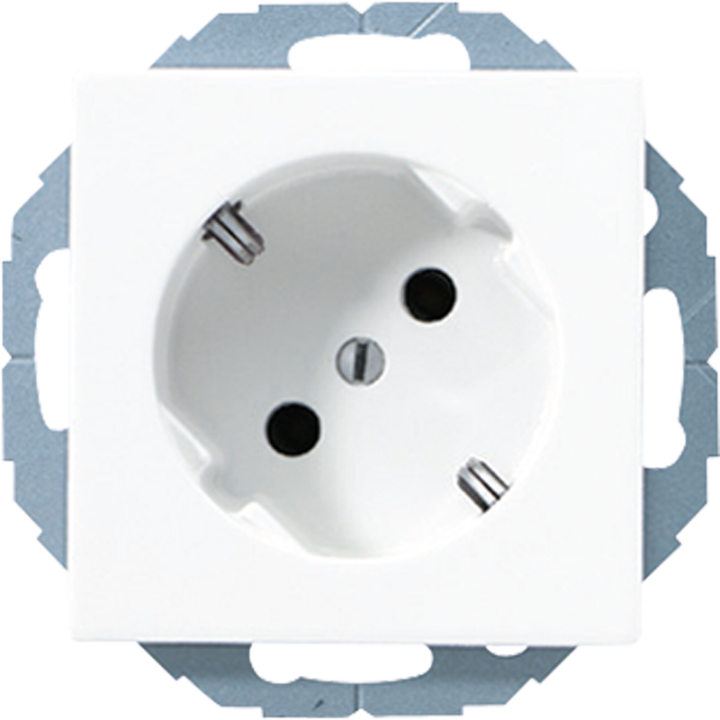 

Штепсельная розетка SCHUKO 16A, 250V~ с поворотом на 45° A520-45NWW Jung, Белый, A