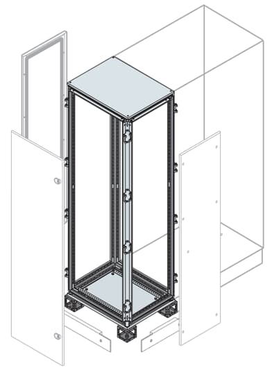 

Abb TUR P Каркас кабельной секции 2200x300x400мм, Естественный цвет