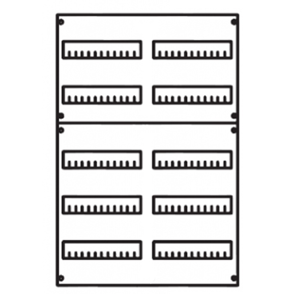 Abb STJ Панель для модульных уст-в 2ряда/5реек