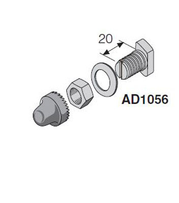 

Abb TUR P Комплект соединительный под кабельный наконечник м8, L=20 (12шт)