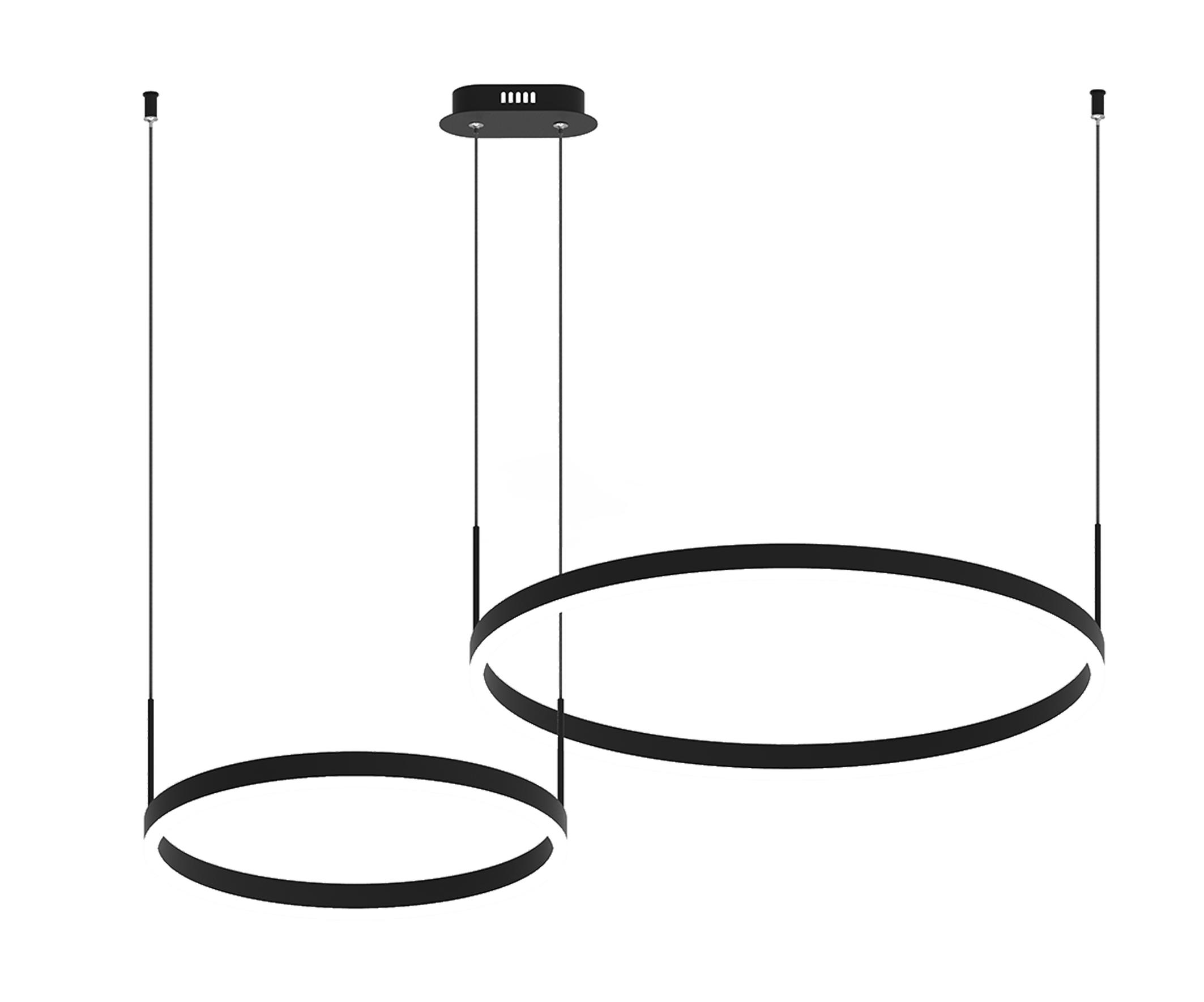 

Kink Light Подвес Тор черный w90*60 (d40+60) h110 Led 60W (4000K), Тор