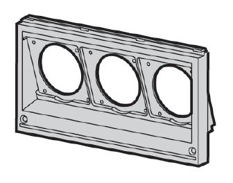 

Abb CEWE Лицевая панель с 3-мя отв. FMCE47 (Розетки 16-32A, 1х10/16А), 1 ряд