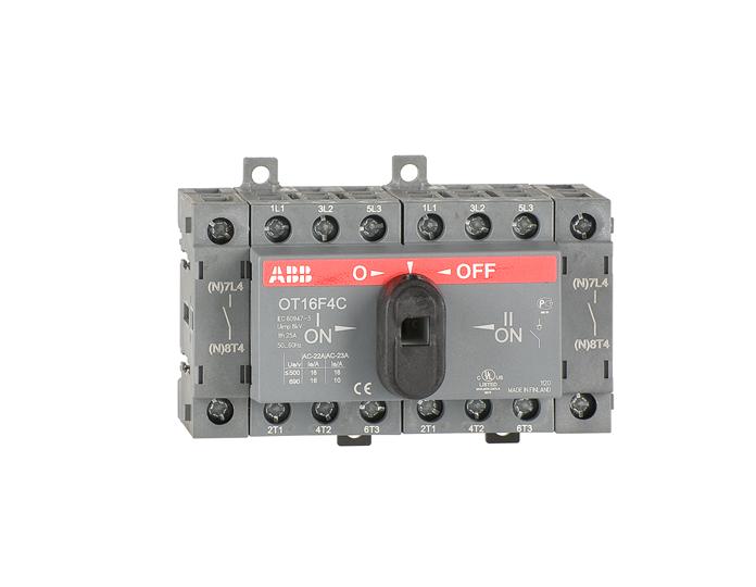 

Abb SGC Реверсивный рубильник OT16F4C до 16A 4х-полюсный для установки на DIN-рейку или монтажную пл