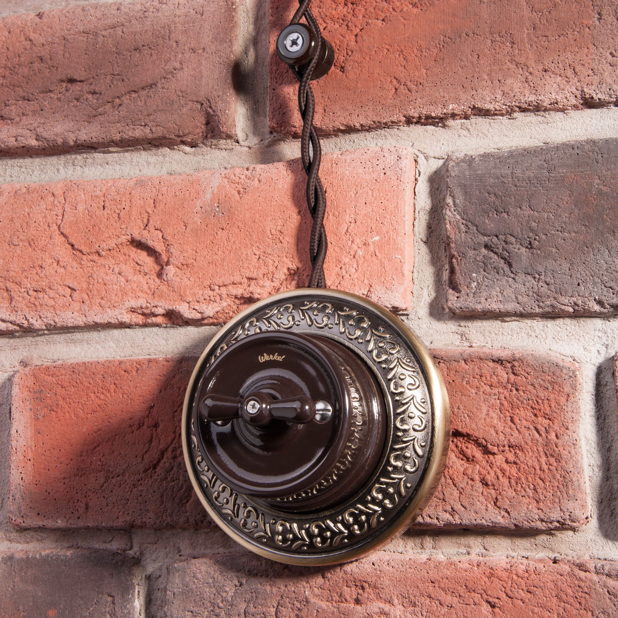 

Werkel Retro коричневый Изолятор без винта 100 шт., Накладные ретро механизмы Ретро коричневые