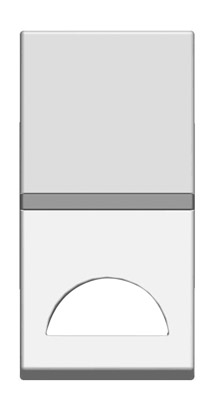 

Abb NIE Клавиша 1-клавишного 1-модульного выключателя/переключателя/кнопки с окном для шильдика с си, Белый, Zenit