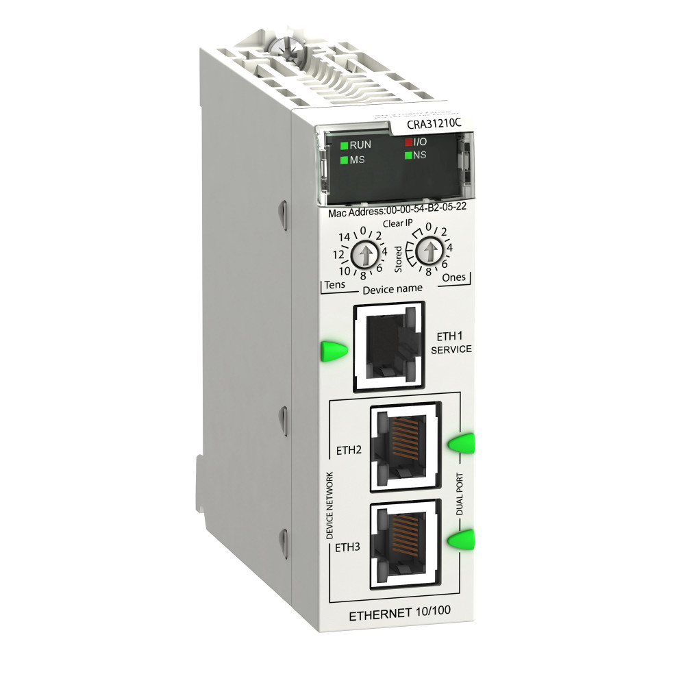 

Адаптер удаленного в/в RIO Ethernet,Modicon X80, улучше