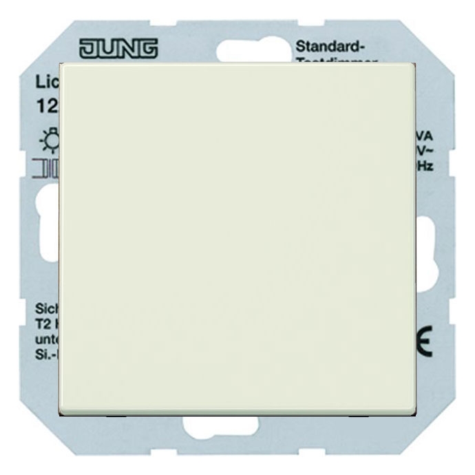 

Светорегулятор клавишный Jung LS для люминесцентных ламп с управляемым эпра, с нейтралью, слоновая кость, LS