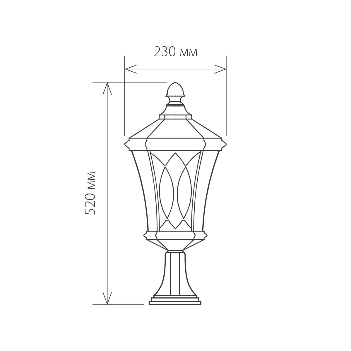 

Elstandard Virgo S капучино ландшафтный светильник IP44 GLXT-1450S, Virgo