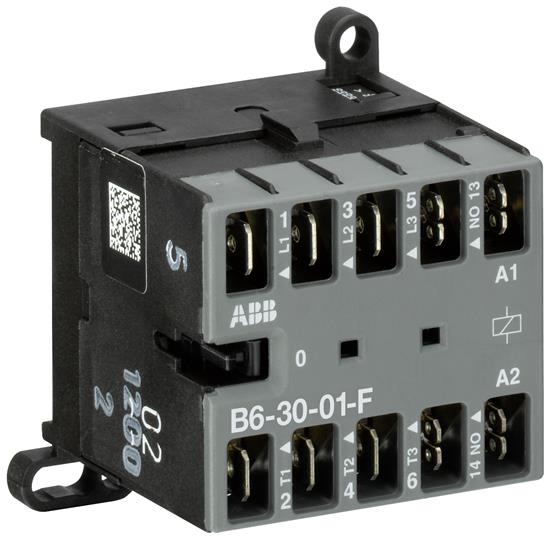 

Abb SST Миниконтактор B6-30-01-F 9A (400В AC3) катушка 110В АС