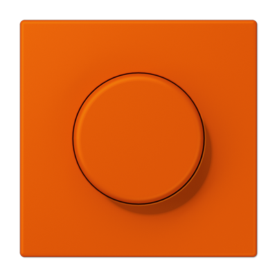 

Светорегулятор поворотно-нажимной Jung Le Corbusier для ламп накаливания 230в и электронных трансформаторов 12в, без нейтрали, orange vif, Le Corbusier