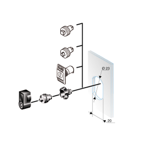 

SE Universal Enclosures ЗАМОК КВДРАТ 8ММ ЗАМЕНА СТАНД CRN