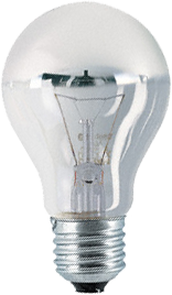 

DECOR A SILVER 40W 230V E27 (стандарт серебряный купол d=60 l=110) Osram