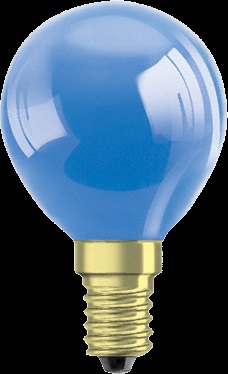 

DECOR P BLUE 25W 230V E14 - лампа накаливания синяя, Osram