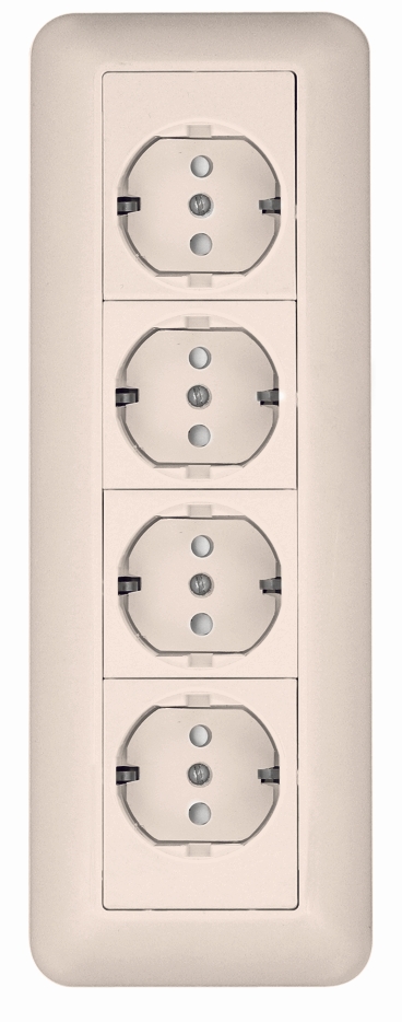 

SE WDWPRIMA РОЗЕТКА ОУ С ЗК 4 Я,МОНТ.ПЛ.СЛ.К, Бежевый