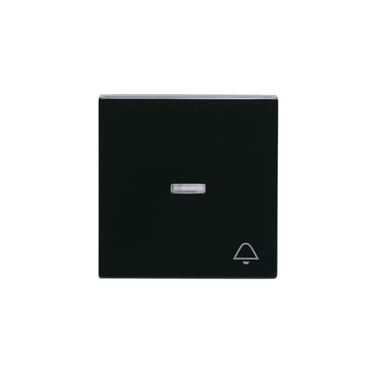 

Abb ABJ Клавиша для 1-клавишных вызвонокателей/переключателей/кнопок с символом "звонок", прозрачная, Антрацит