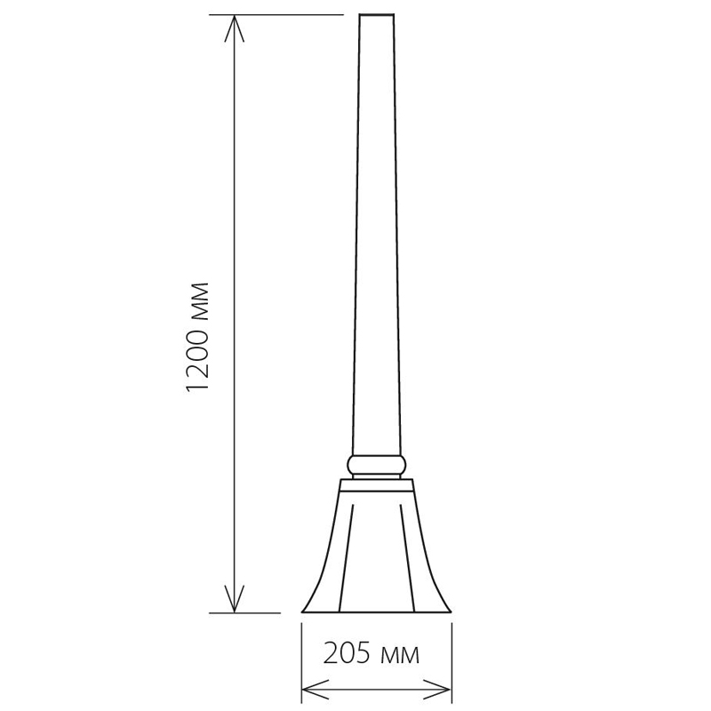 

Elstandard Столб для светильника 1043 120 см черное золото A023552, Farola