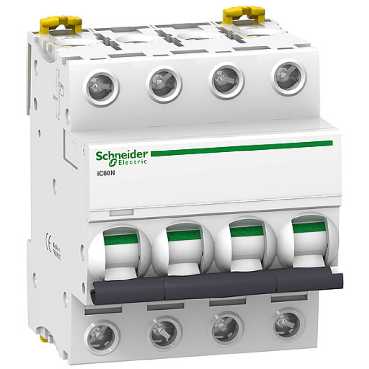 Автоматический выключатель Schneider Electric Acti9 iC60N 4 полюса 50A тип C 6kA