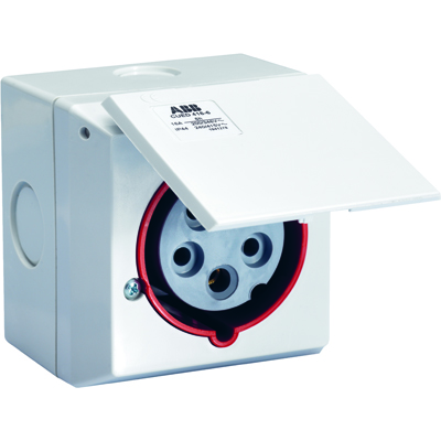 

Abb CEWE Розетка для монтажа на поверхность CUED216-6RD216, 2P+E, 16А, IP44, 6ч