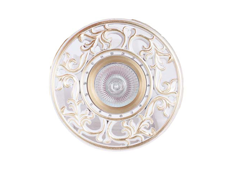 Donolux Светильник встраиваемый, цинковый сплав, неповоротный MR16,max 50w GU5,3 D 120 H 70, белый+м